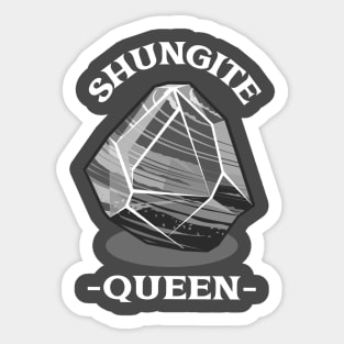 Shungite Queen Crystal Gemstone Gem Sticker